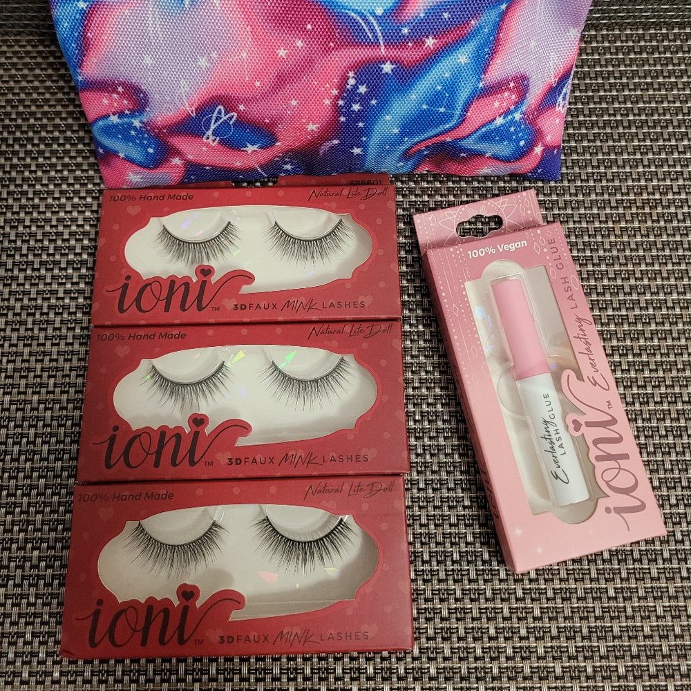 Ioni 3D Faux Mink False Eyelashes 100% Hand